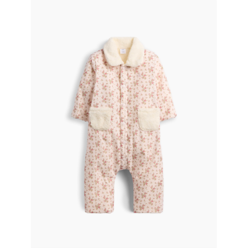Gap Baby Sherpa-Lined Floral Coated One-Piece