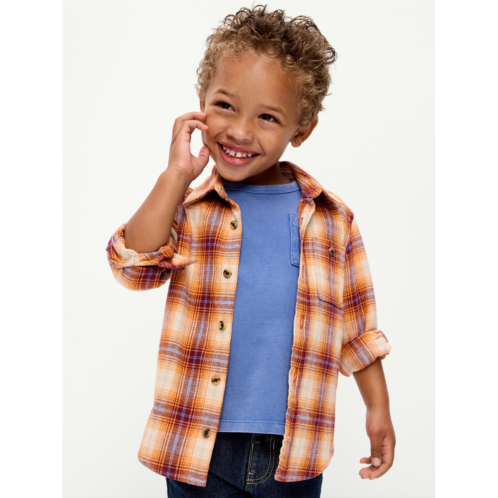 OldNavy Long-Sleeve Plaid Flannel Shirt for Toddler Boys