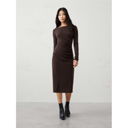 bananarepublic Cozy Rib Draped Midi Dress