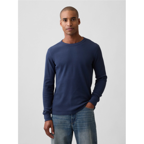 Gap Waffle-Knit Crewneck T-Shirt