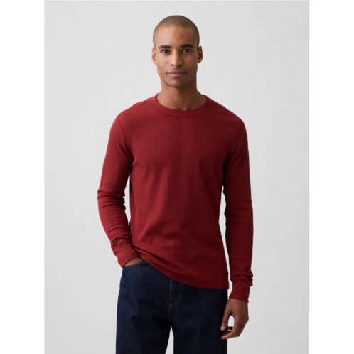 Gap Waffle-Knit Crewneck T-Shirt