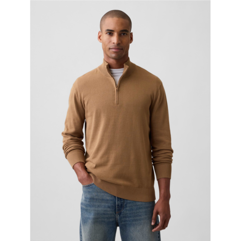Gap Relaxed Mockneck Quarter-Zip Sweater