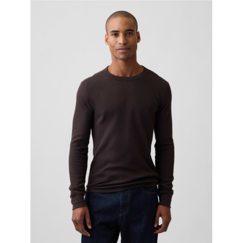Gap Waffle-Knit Crewneck T-Shirt