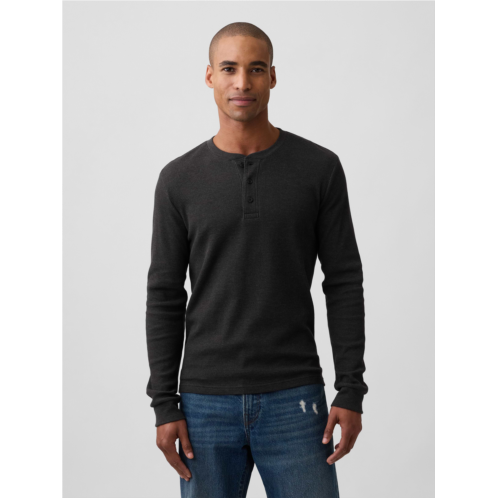 Gap Waffle-Knit Henley T-Shirt