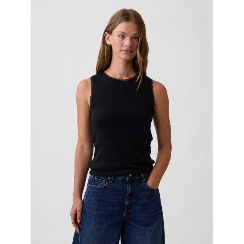 Gap Pointelle Shell Tank