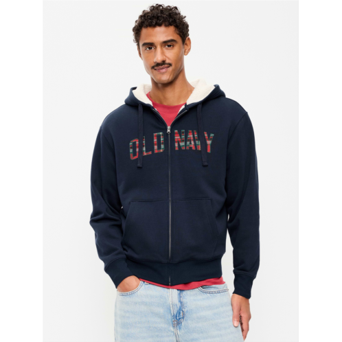 OldNavy Sherpa-Lined Logo Graphic Full-Zip Hoodie