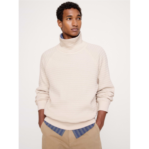 Bananarepublic Alpine Thermal Turtleneck Bamboo-Stitch T-Shirt