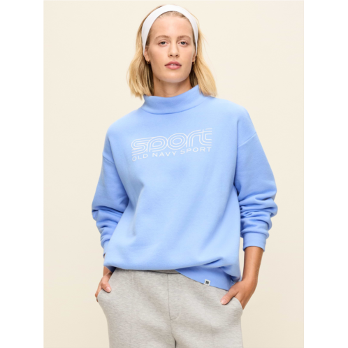 OldNavy Baseline Fleece Mock-Neck Sweater
