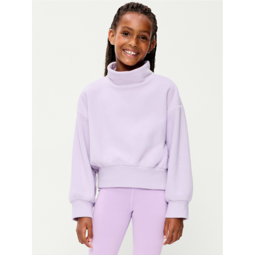 OldNavy Long-Sleeve Mock-Neck Microfleece Top for Girls