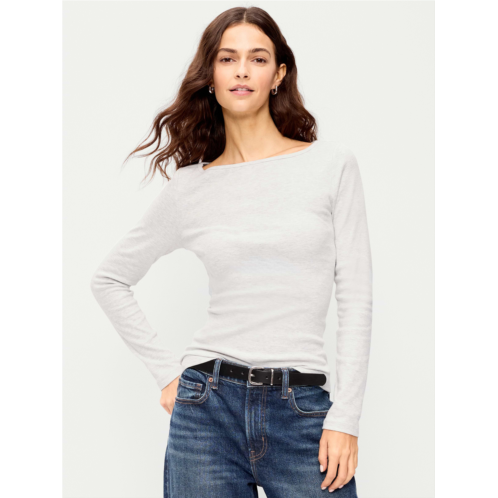 OldNavy Snug Long-Sleeve Boatneck T-Shirt