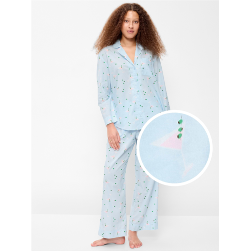 OldNavy Poplin Pajama Pant Set