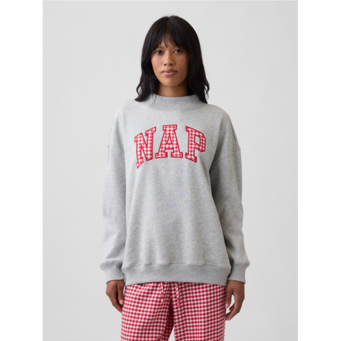 Gap Relaxed Mockneck Graphic Sweatshirt