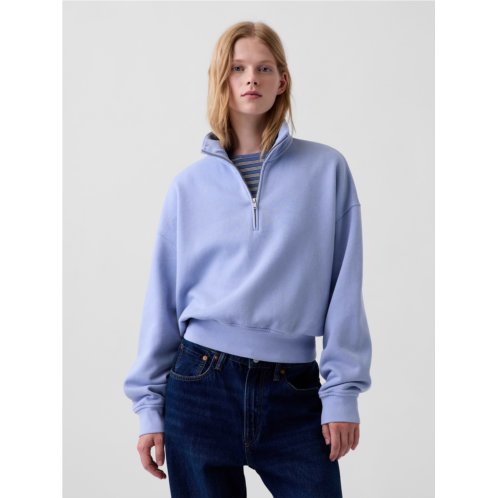 Gap VintageSoft Oversized Half-Zip Wedge Pullover