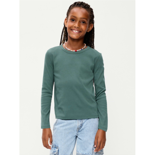 OldNavy Softest Long-Sleeve Ribbed T-Shirt for Girls
