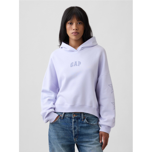 Relaxed Gap Mini-Logo Hoodie
