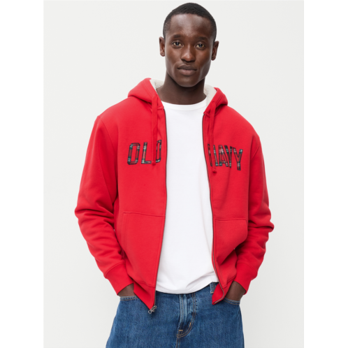 OldNavy Sherpa-Lined Logo Graphic Full-Zip Hoodie