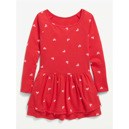 OldNavy Fitted Long-Sleeve Ruffled Dress for Girls