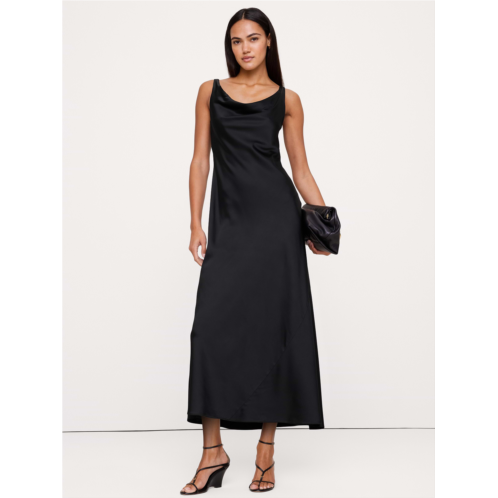 Bananarepublic Stretch-Satin Cowl-Neck Maxi Dress