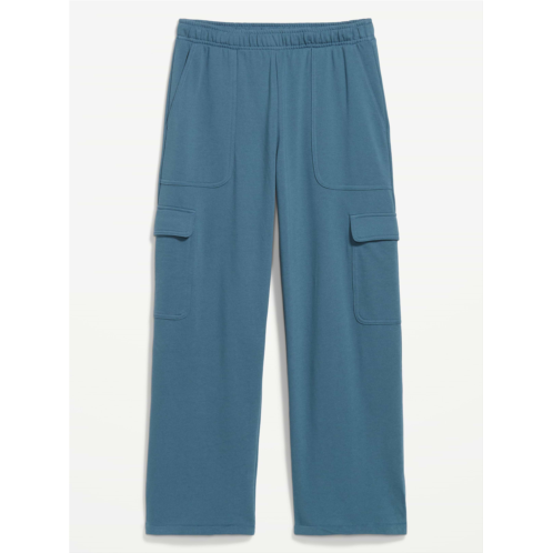 OldNavy High-Waisted SoComfy Wide-Leg Cargo Sweatpants