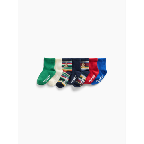 Gap Baby & Toddler Quarter Crew Socks (7-Pack)
