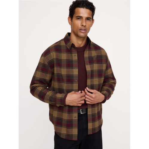 Bananarepublic Relaxed-Fit Wool-Blend Plaid Overshirt