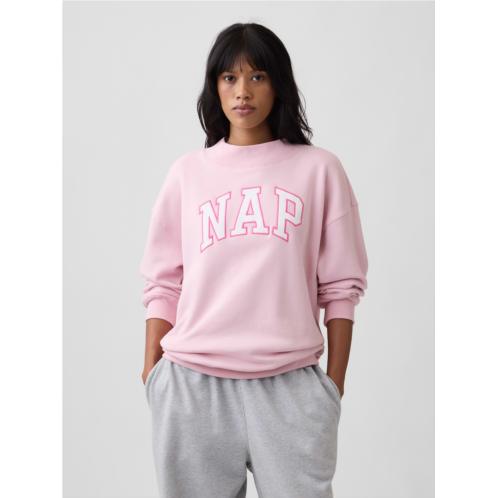 Gap Relaxed Mockneck Graphic Sweatshirt