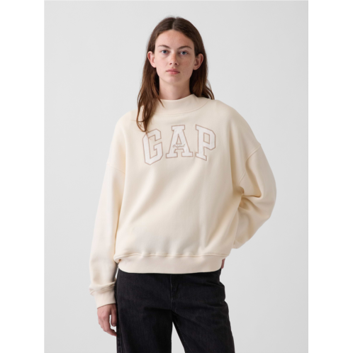 Gap VintageSoft Oversized Mockneck Logo Sweatshirt