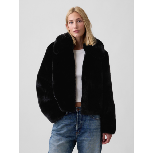 Gap 100% Recycled Relaxed Faux-Fur Jacket