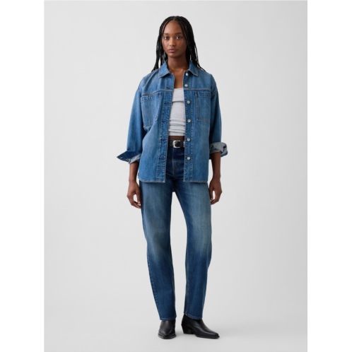 Gap Mid Rise Straight Taper Jeans