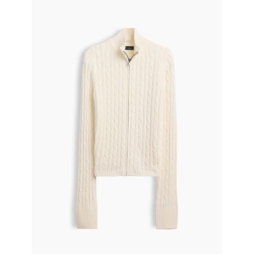 Gap CashSoft Cable-Knit Zip Cardigan