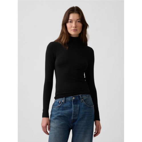 Gap Featherweight Jersey Mockneck T-Shirt