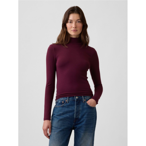 Gap Featherweight Jersey Mockneck T-Shirt