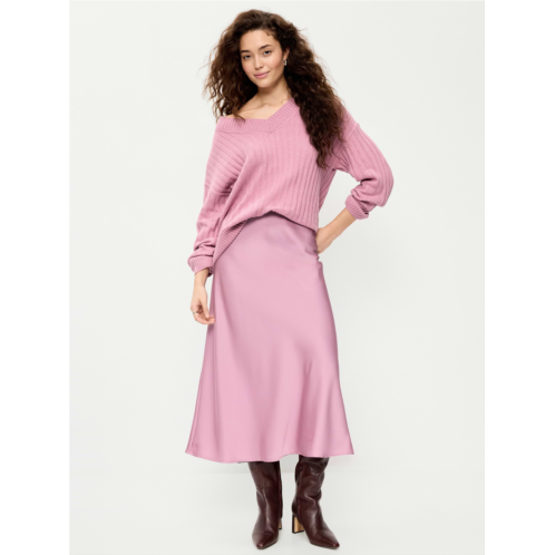 OldNavy Satin A-Line Maxi Skirt