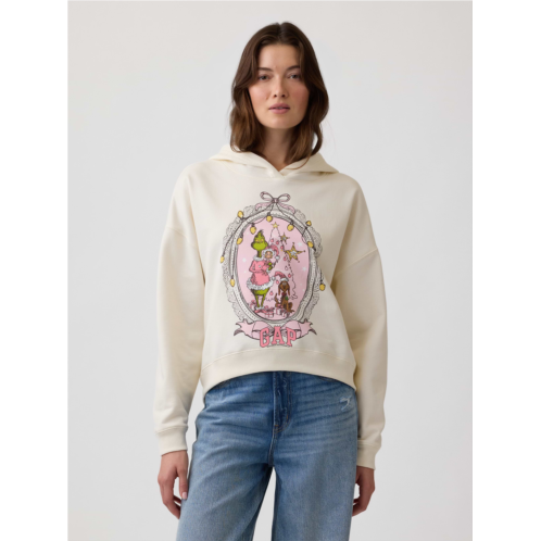 Gap How the Grinch Stole Christmas Relaxed Cropped Hoodie