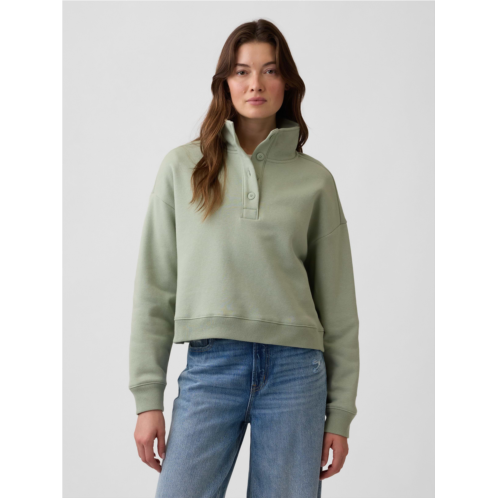 Gap Relaxed Henley Sweatshirt