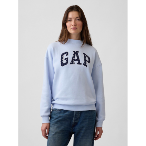 Oversized Gap Logo Mockneck Tunic Sweatshirt