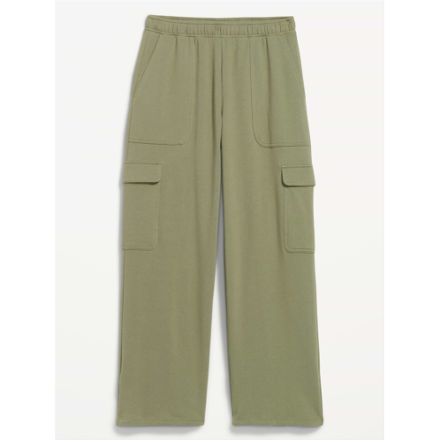 OldNavy High-Waisted SoComfy Wide-Leg Cargo Sweatpants