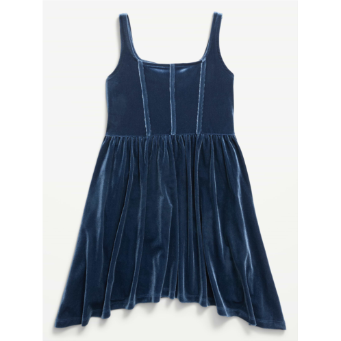 OldNavy Sleeveless Fit and Flare Velvet Dress for Girls