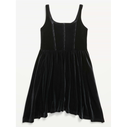 OldNavy Sleeveless Fit and Flare Velvet Dress for Girls