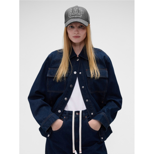 Gap × Victoria Beckham Wool-Blend Logo Baseball Hat