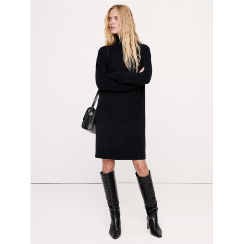 Bananarepublic Lightweight Cashmere Turtleneck Mini Dress