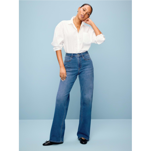 OldNavy Curvy High-Waisted Wow Wide-Leg Jeans