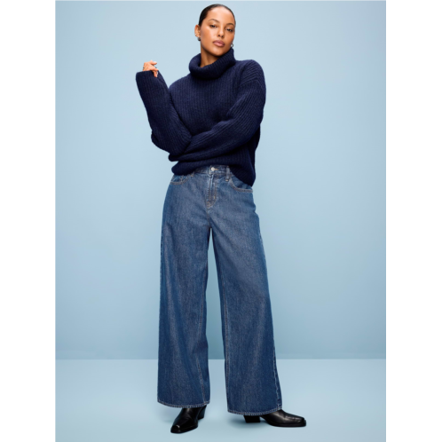 OldNavy Curvy Mid-Rise Wow Baggy Wide-Leg Jeans