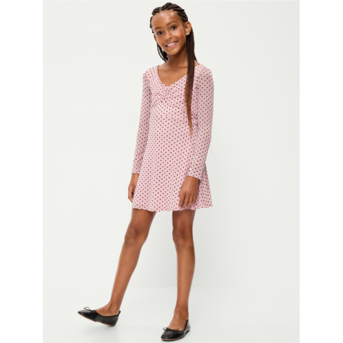 OldNavy Fit and Flare Polka-Dot Mesh Dress for Girls