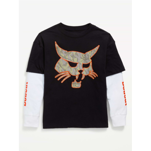 OldNavy Bobcat Oversized Gender-Neutral 2-in-1 T-Shirt for Kids