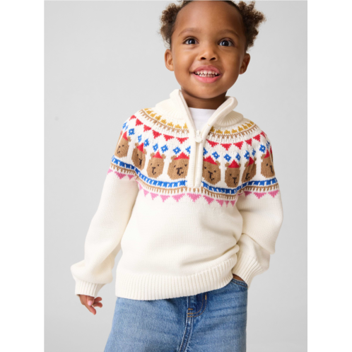 Gap Baby & Toddler Fair Isle Half-Zip Sweater