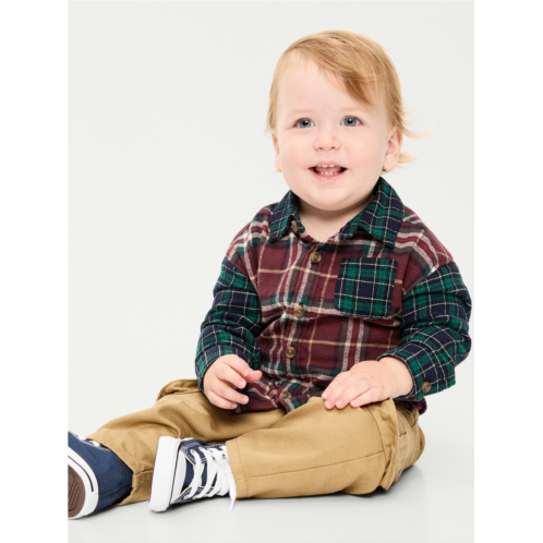 OldNavy Long-Sleeve Plaid Flannel Shirt for Baby