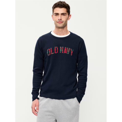 OldNavy Logo Graphic Crew-Neck Waffle T-Shirt