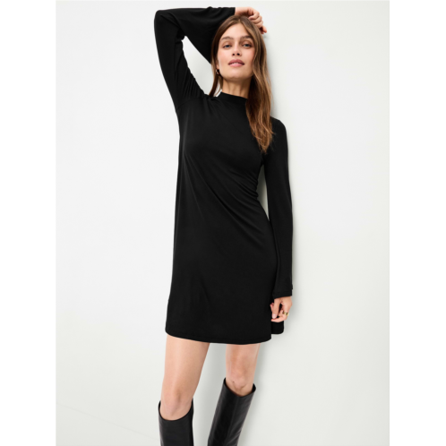 OldNavy High-Neck Jersey Mini Swing Dress