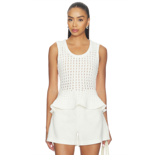 Anna Peplum Sweater Tank PISTOLA